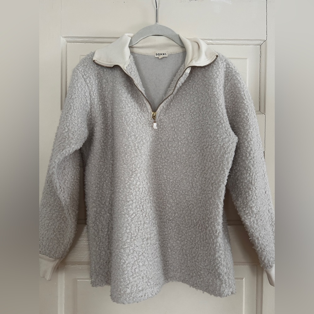 DONNI Sherpa Quarter zip